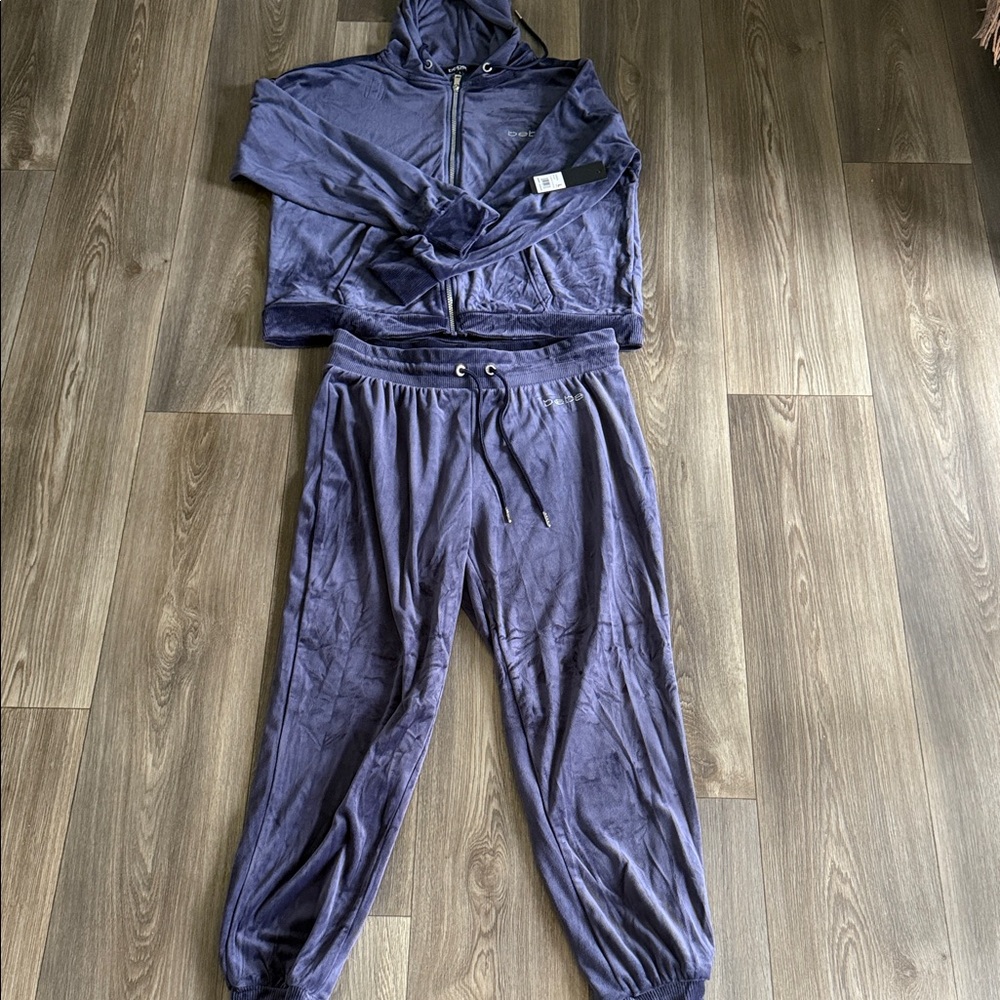 bebe Purple Track Suit